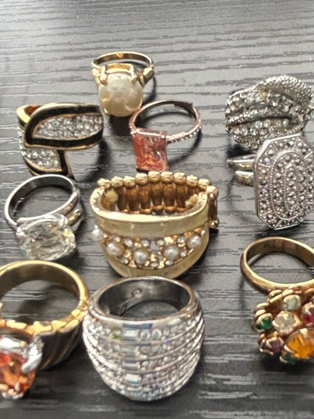 Vintage Varioius Rings w/stones Missing